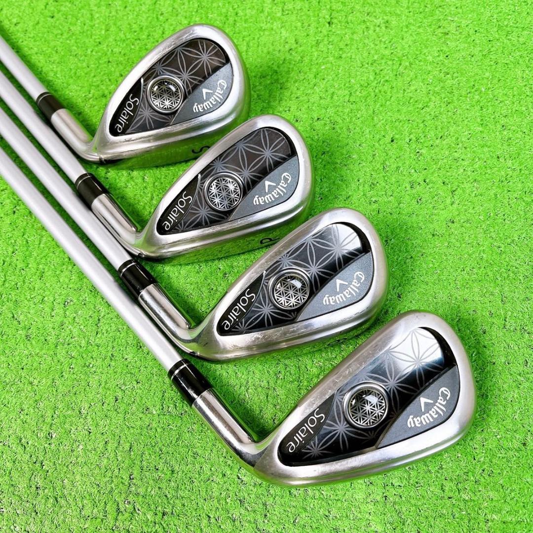 良品 キャロウェイ ソレイル Solaire アイアン4本 右打ち レディース