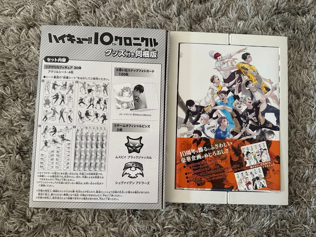 ハイキュー!! 10周年記念 オリジナル ジグソーパズル グッズ付き 同梱版