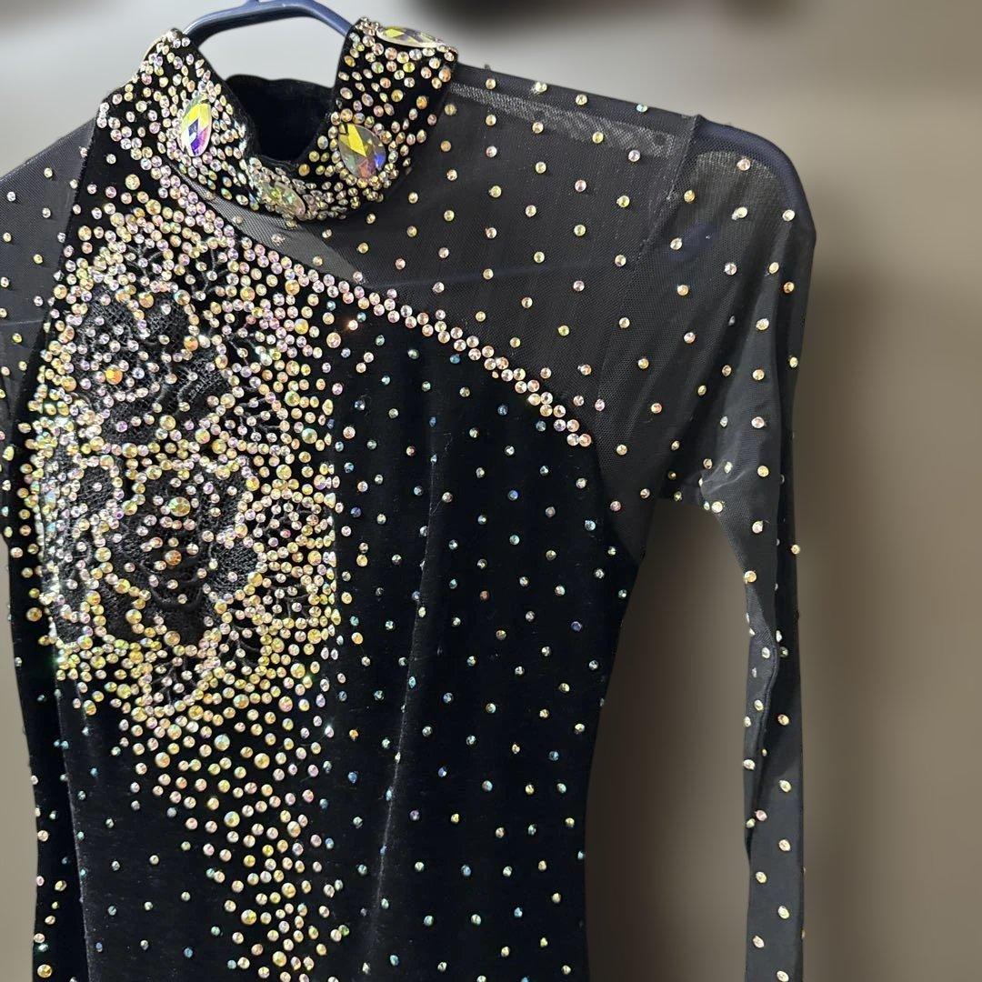 【サイズ不明】社交ダンス　ドレス　パーティ　黒