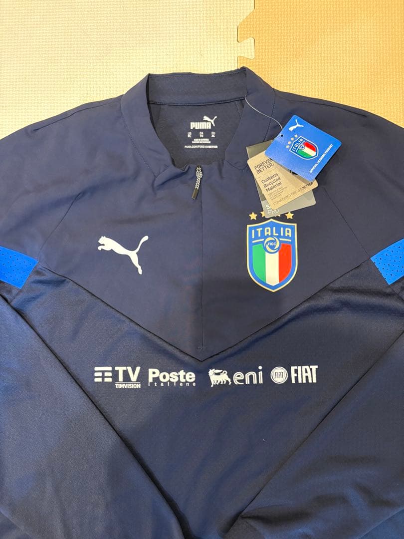 イタリア代表　ハーフジップトレーニングジャケット　支給品　タグ付