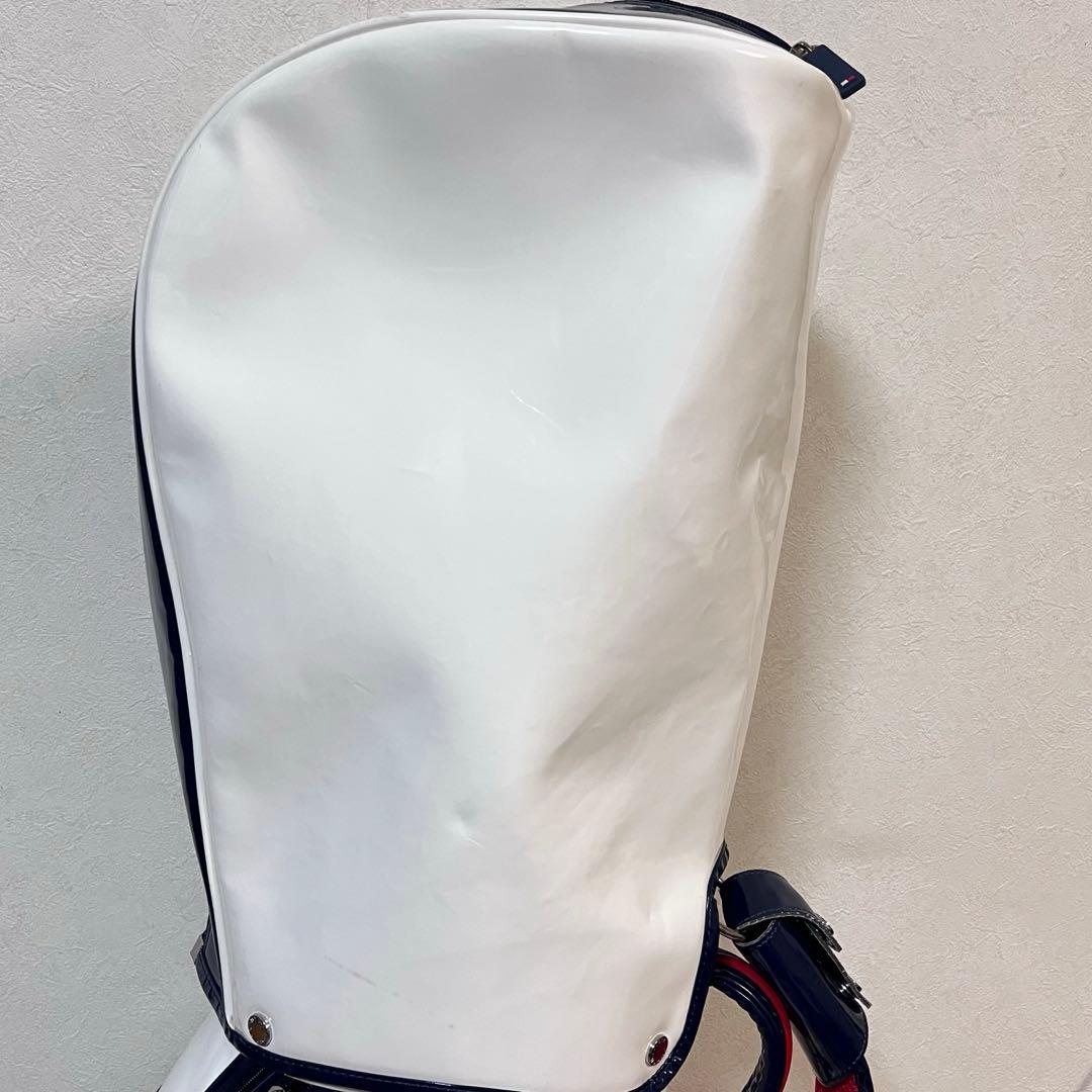 美品 トミーヒルフィガー キャディバッグ 9型 エナメル ユニセックス