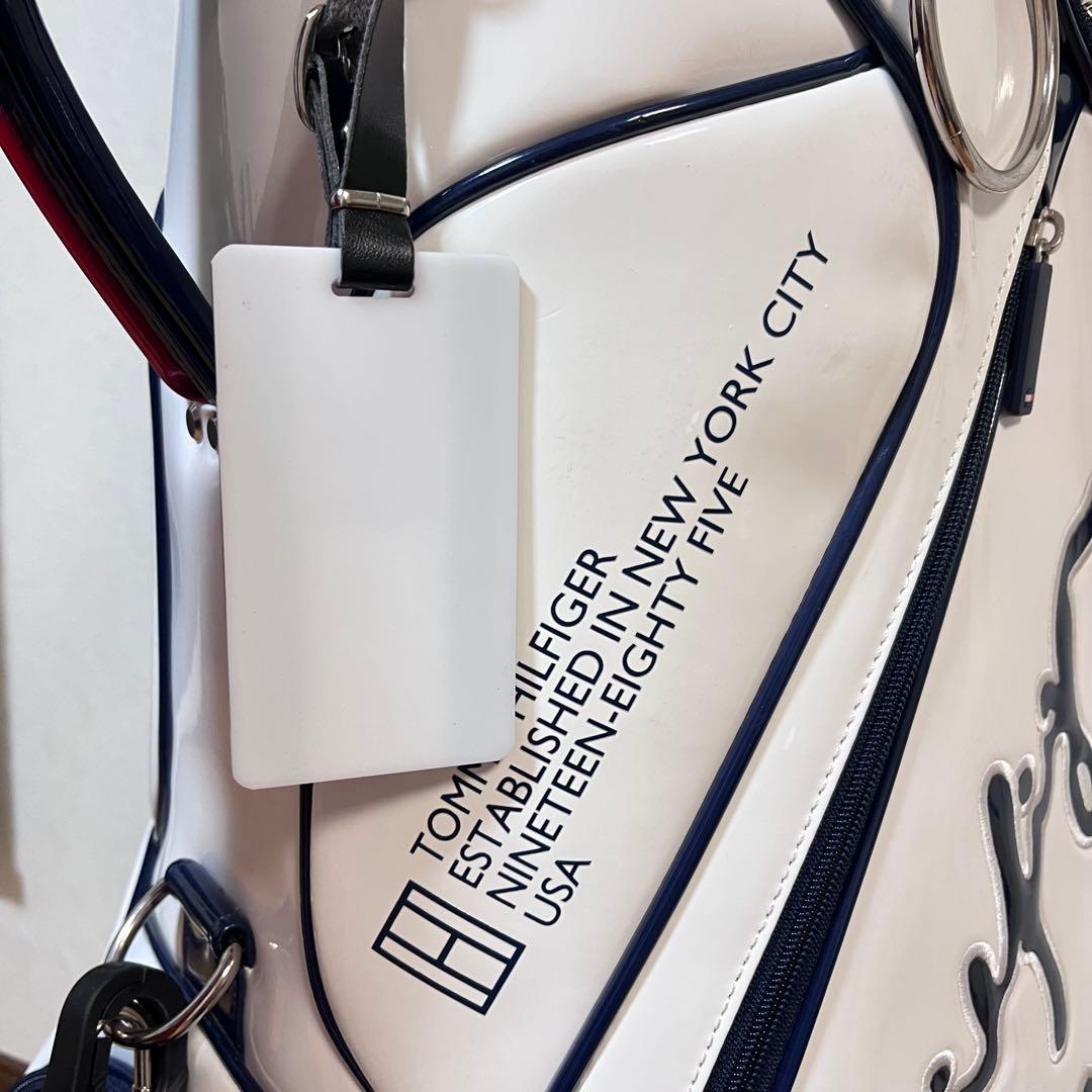 美品 トミーヒルフィガー キャディバッグ 9型 エナメル ユニセックス