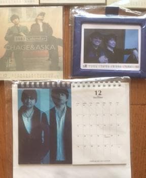 CHAGE&ASKA 壁掛カレンダー12枚+卓上カレンダー9枚 1987年,有り