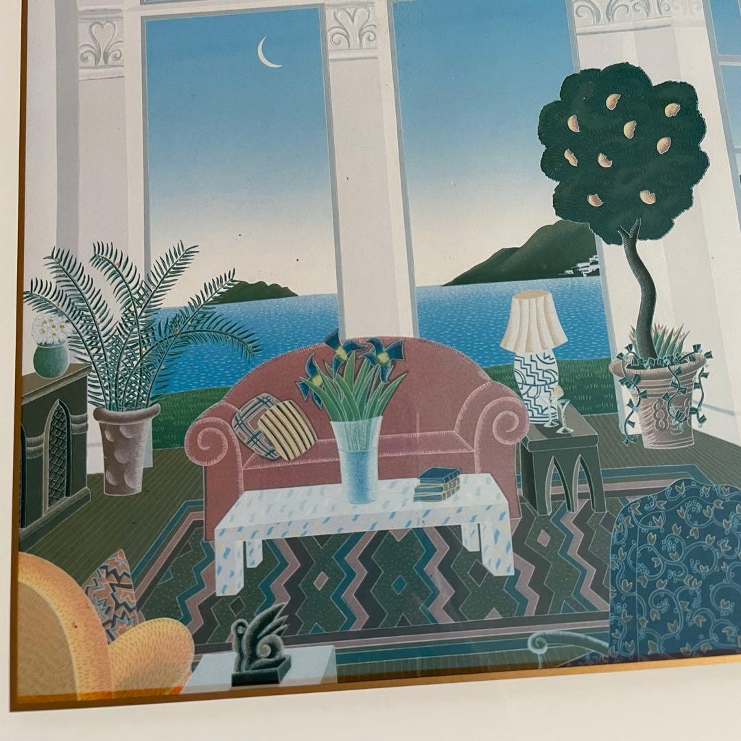 【トーマス・マックナイトT.McKNIGHT 絵画 アートポスター】レッドカウチ