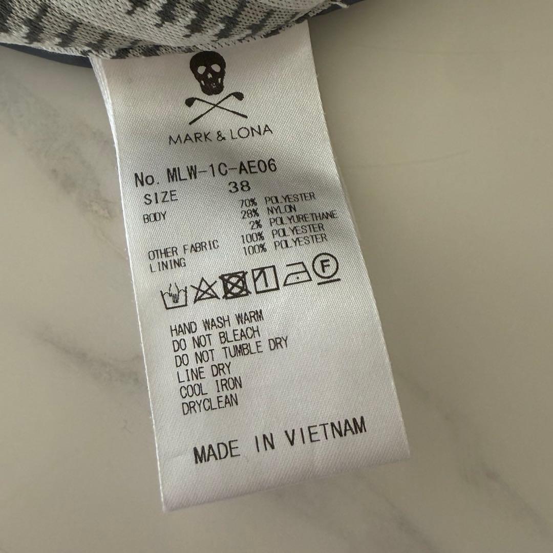 MARK & LONA チェック柄 プリーツスカート 38