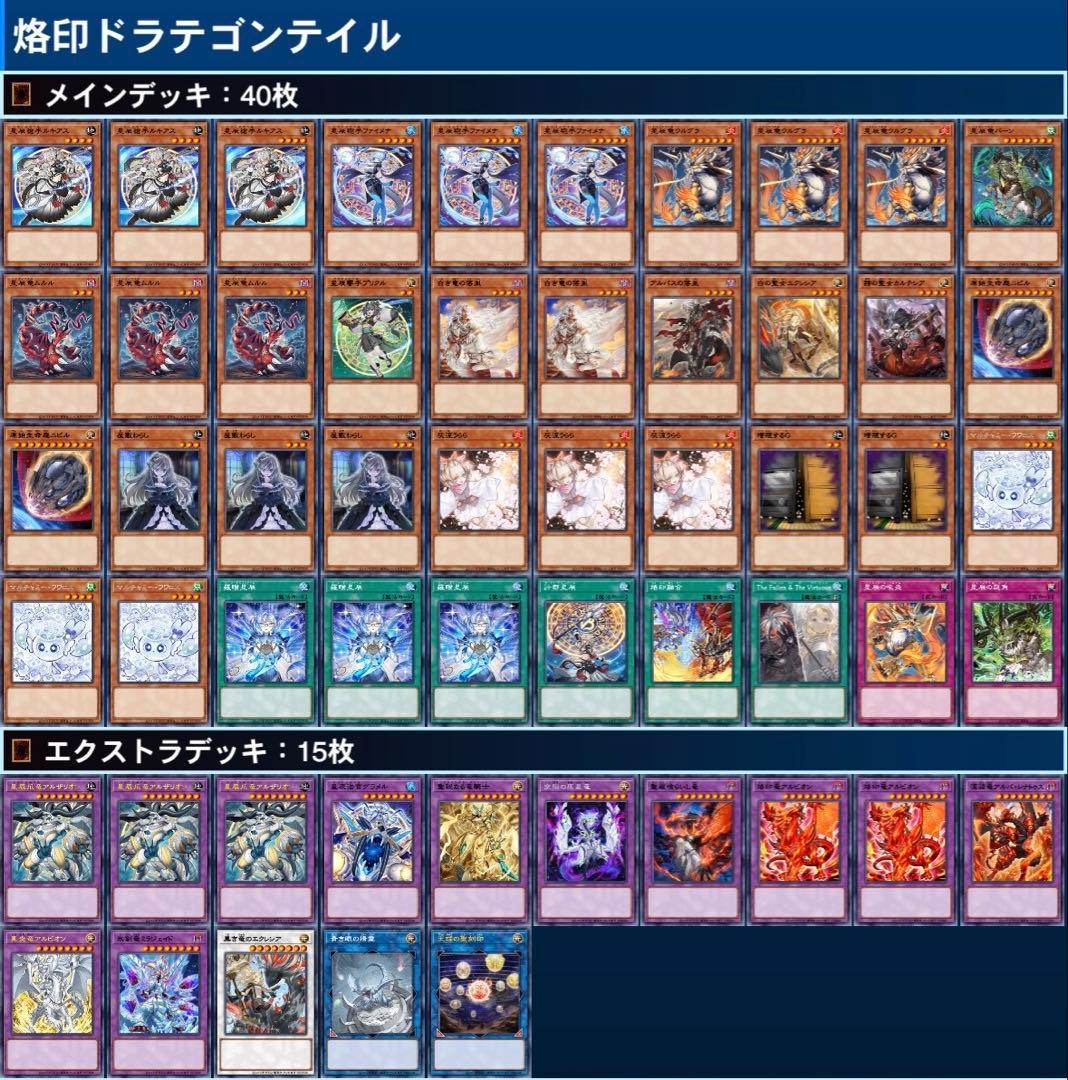 【遊戯王】烙印ドラゴンテイルデッキ
