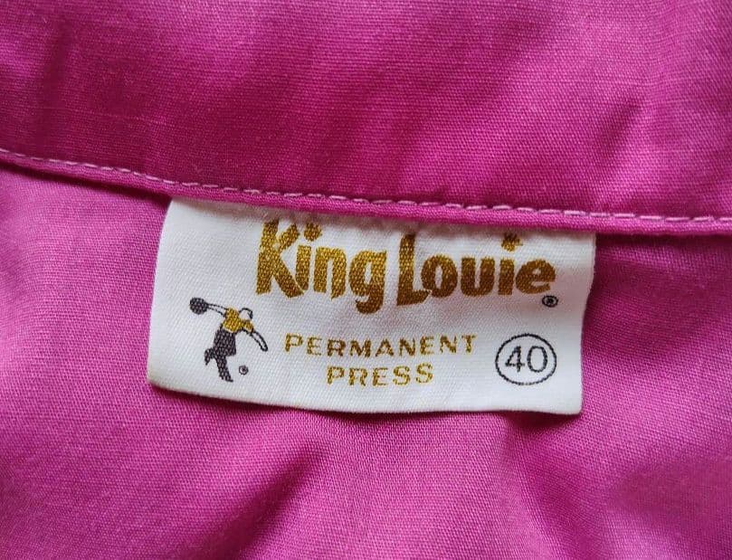 King Louie ボウリングシャツ　古着　60年代 70年代 　40サイズ