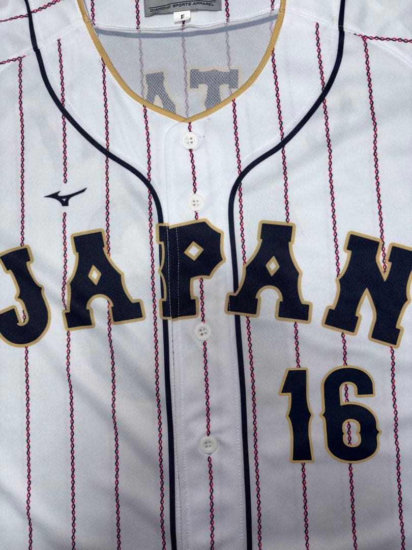 WBC 日本代表 侍ジャパン 大谷翔平 ユニフォーム ミズノ製 F プリント