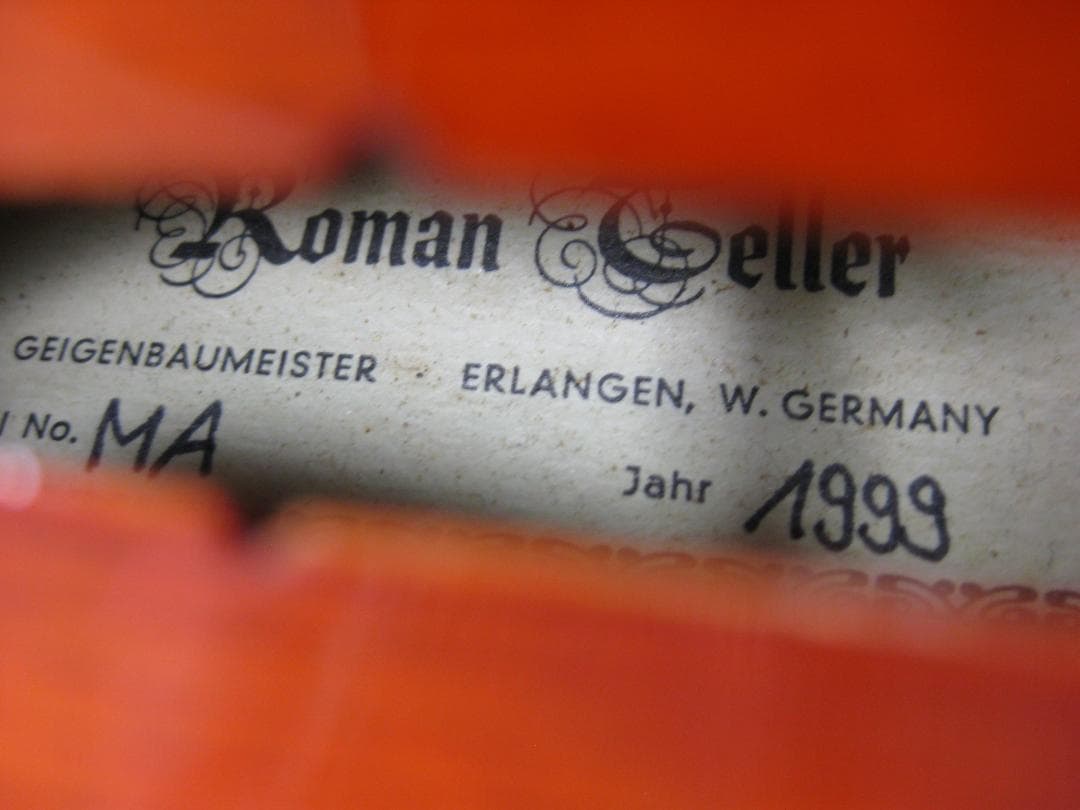 【ドイツ製１枚板】 Roman Teller No.MA バイオリン 4/4