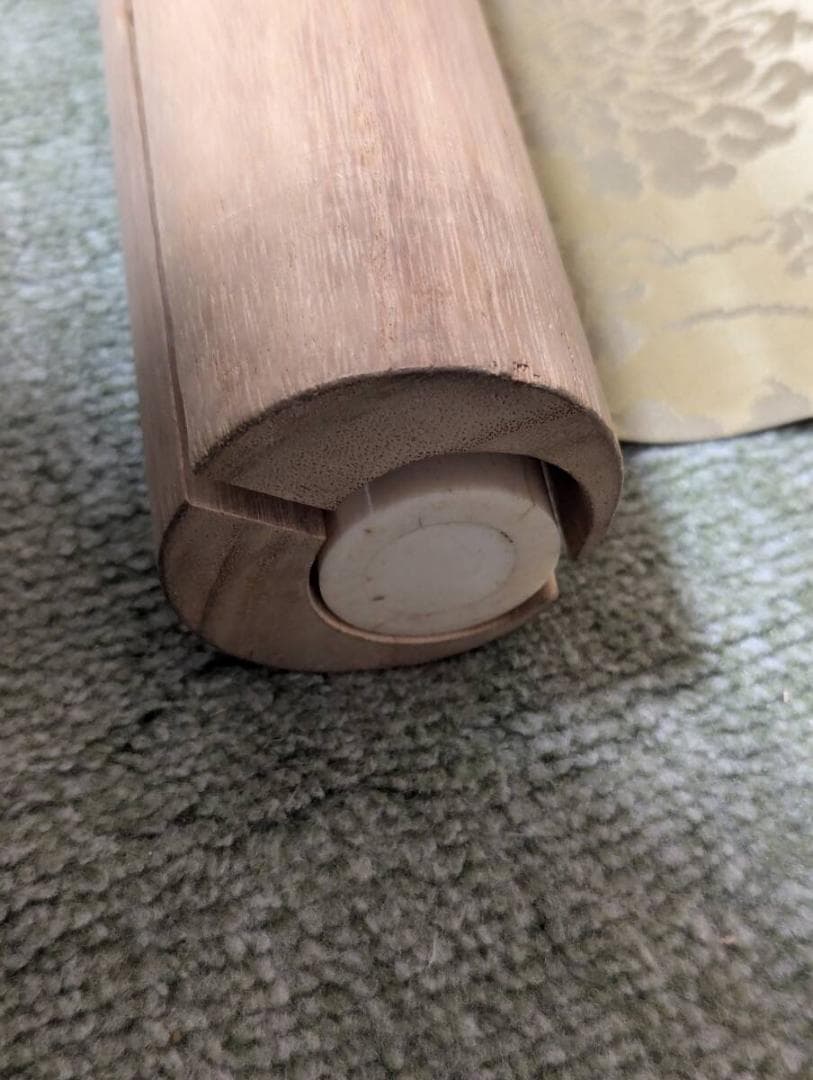 【真作】掛軸　艶やか美人画　花魁図　桜と花魁の華やぎ　二重箱入（合箱）　R138