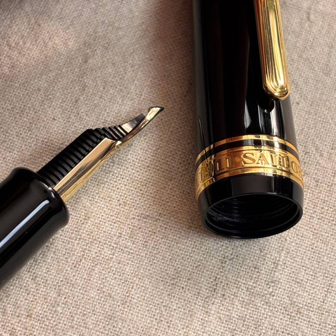 旧型セーラー長刀研ぎ万年筆KOPキング イーグル NAG21K特殊ペン先3枚重ね