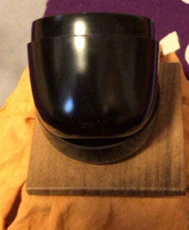 茶道具　黒中棗　共箱付き☆