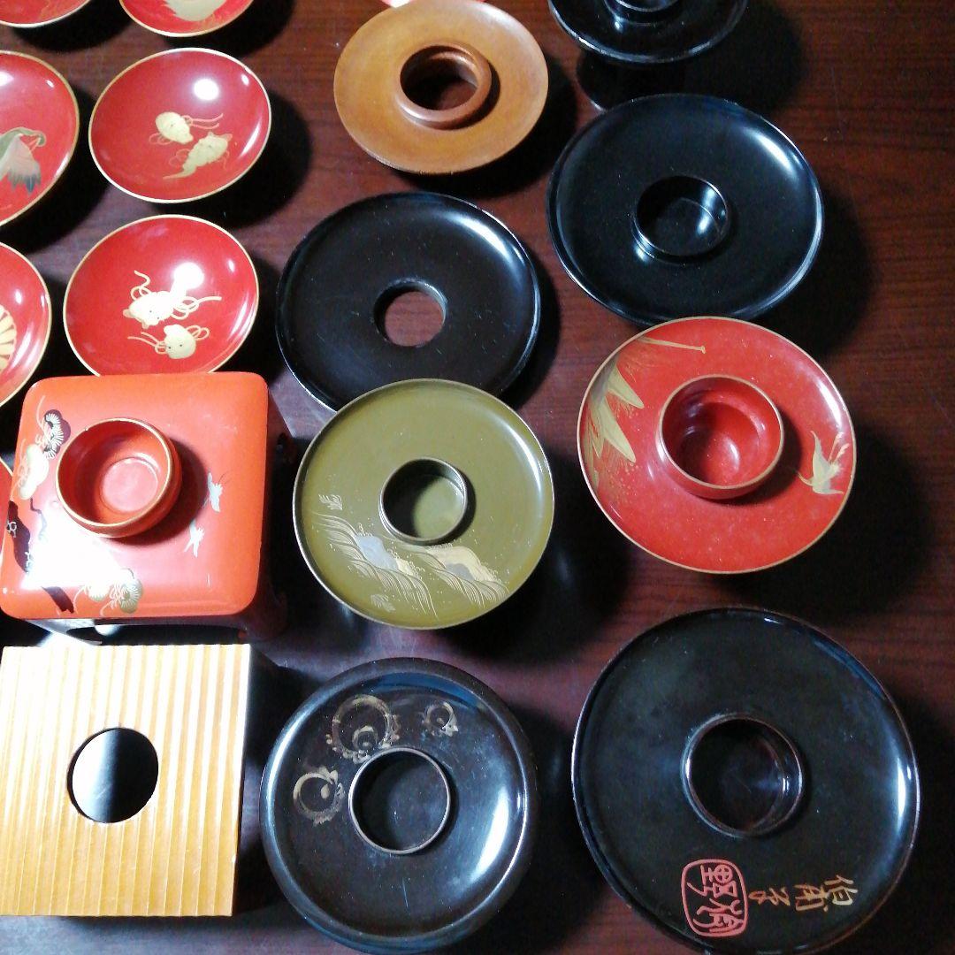 漆器　盃　杯台　50個まとめ売り