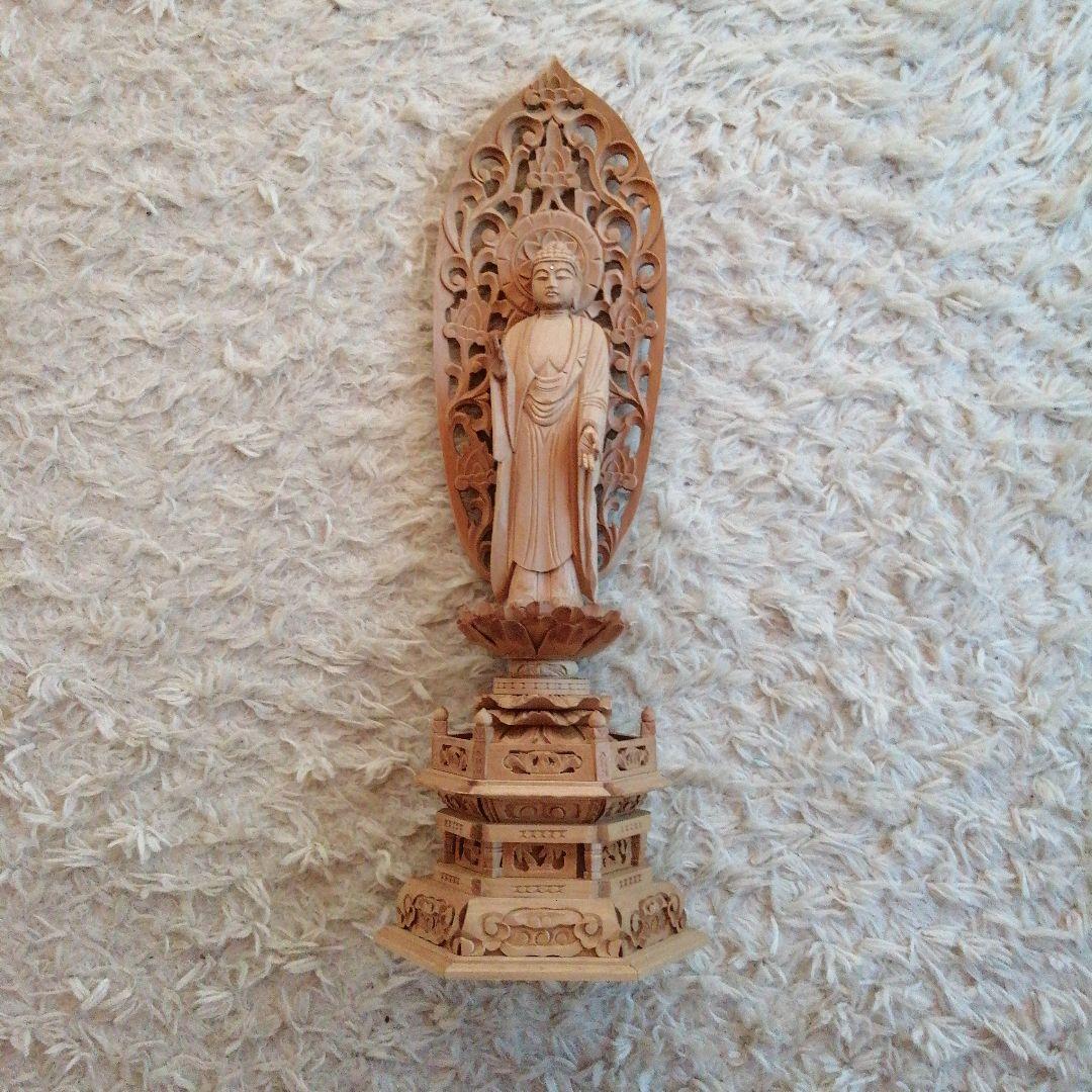木製仏像 八角形台座