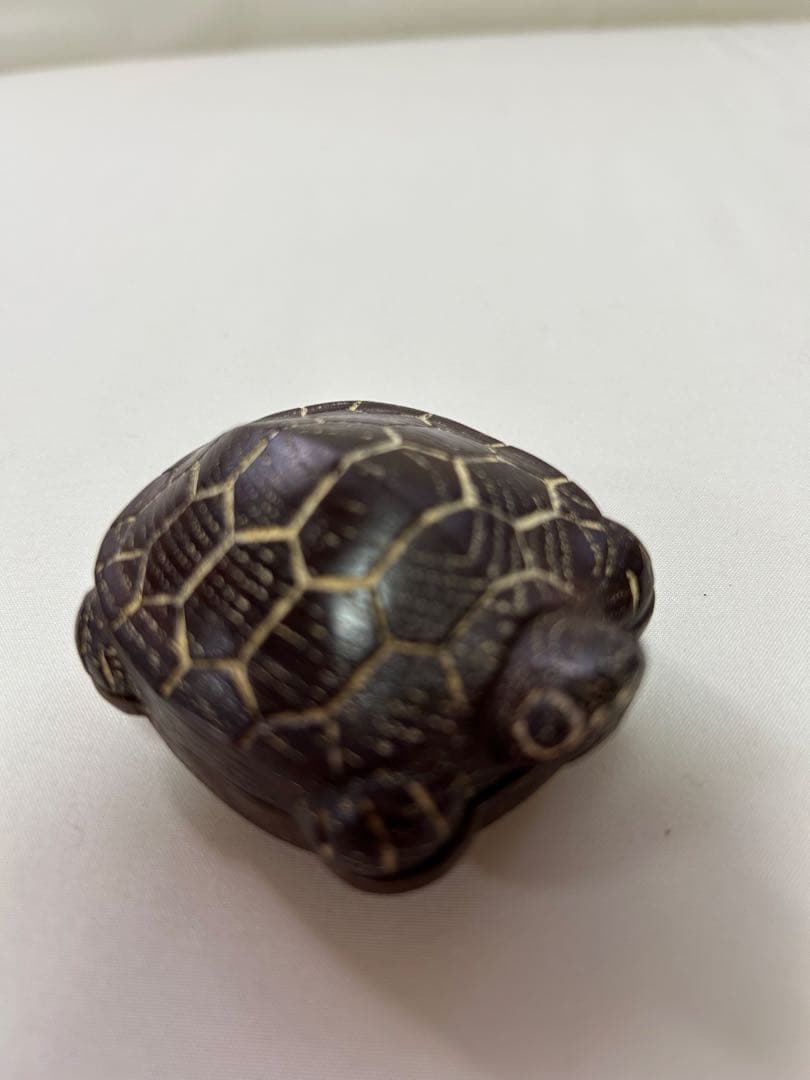 茶道具【香合】　亀　岩倉隆斎（隆弘峯）　共箱付き