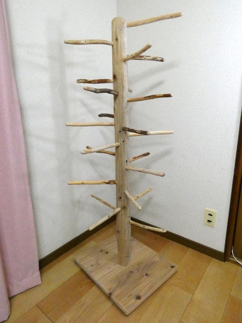 【中型鳥さん用】高さ139cm♬見晴らしのいい螺旋状式止まり木