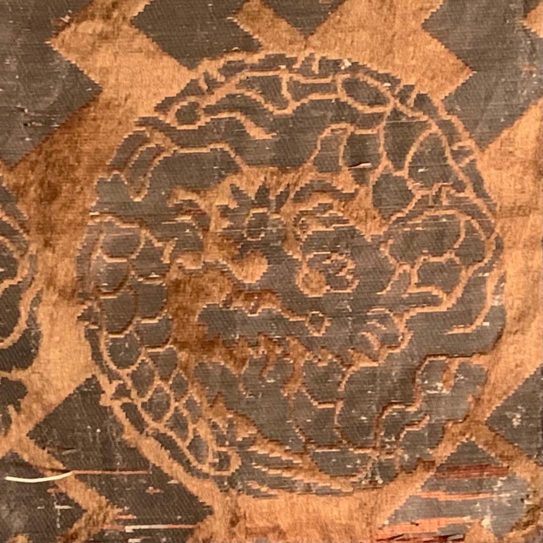 龍丸文 銀襴 古裂 肩衣 古美術 金襴 古道具 アンティーク