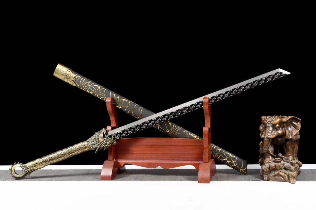 『赤龍』20230380 古兵器 武具　刀装具　日本刀　模造刀 居合刀 長尺