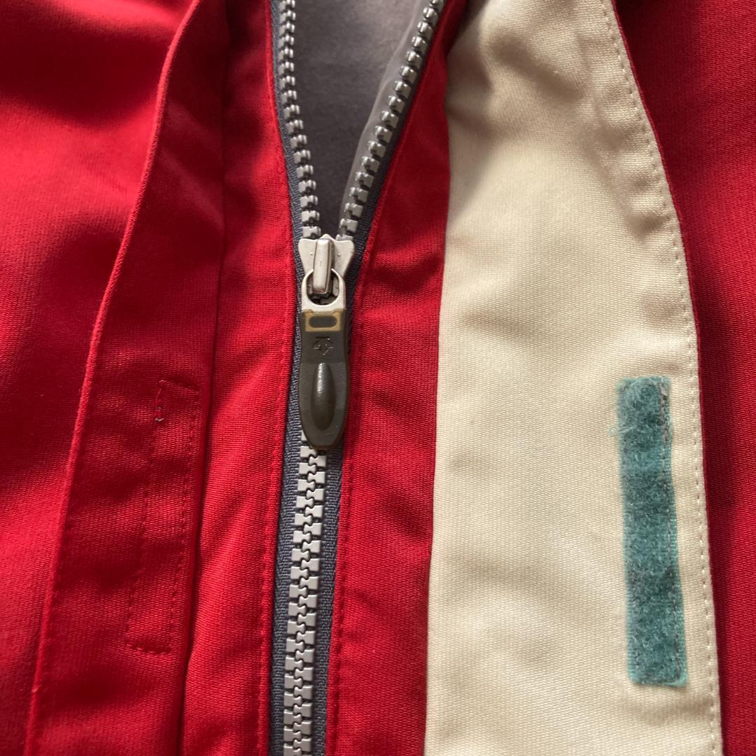 【好配色】デサント スキーウェア 上下セット L メンズ 赤 ジャケット パンツ