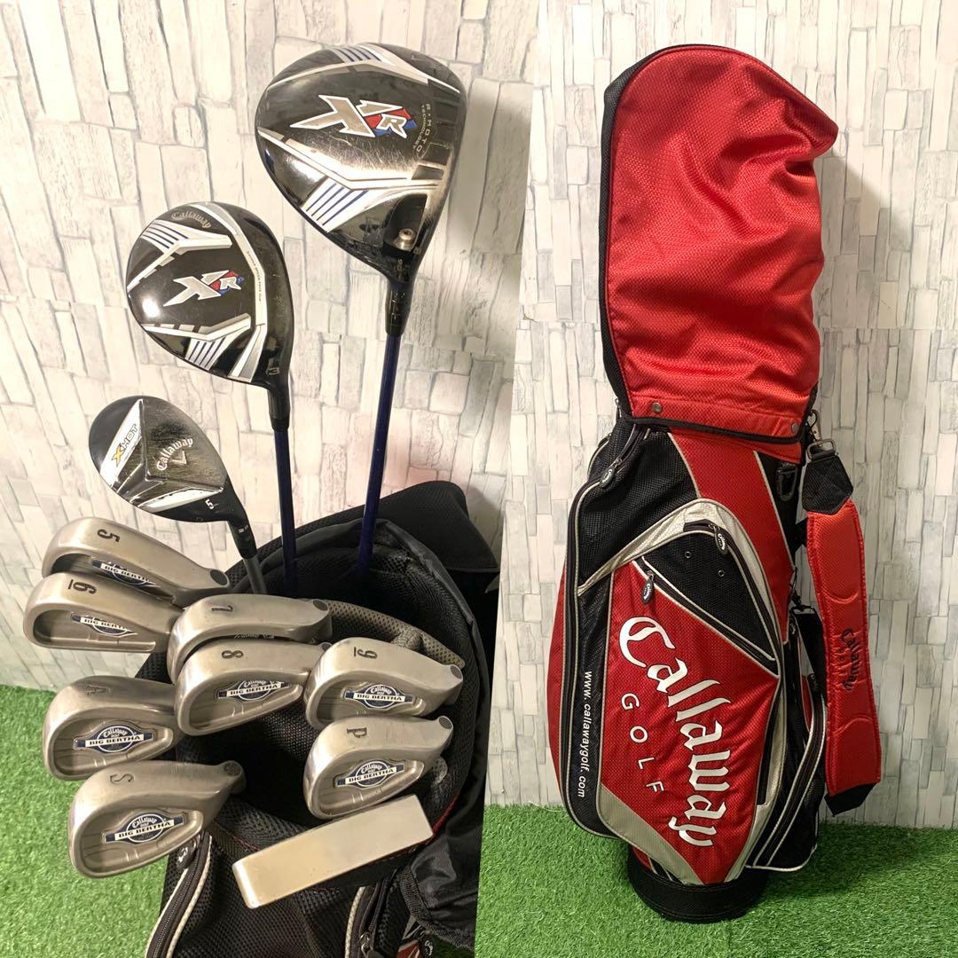 良品 キャロウェイ XR 高級PT,AW,UT付 メンズゴルフセット12本