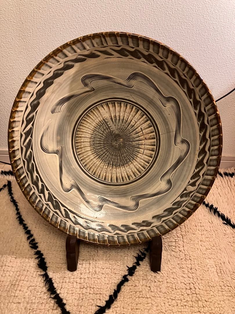 坂本茂木　大皿　小鹿田　小鹿田焼　民藝