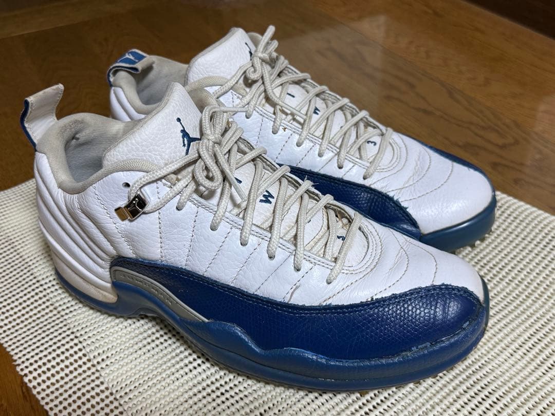 【26.5cm】NIKE エアジョーダン12 ゴルフシューズ（ホワイト＆ブルー）