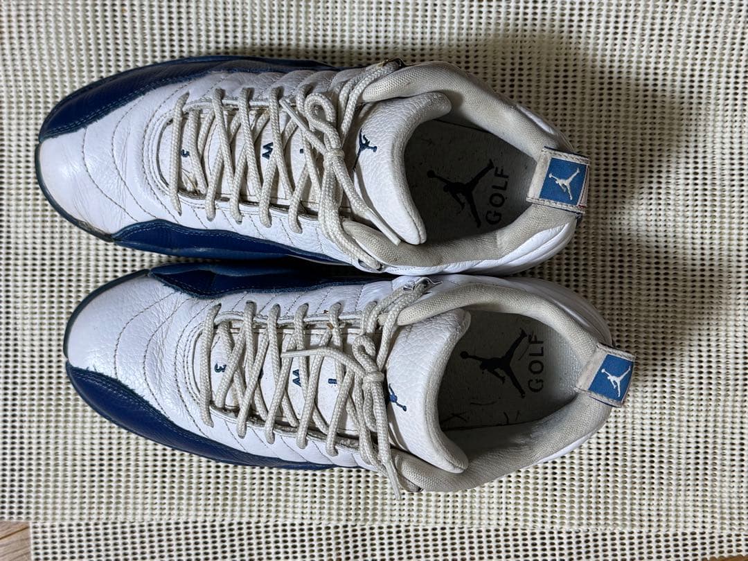 【26.5cm】NIKE エアジョーダン12 ゴルフシューズ（ホワイト＆ブルー）