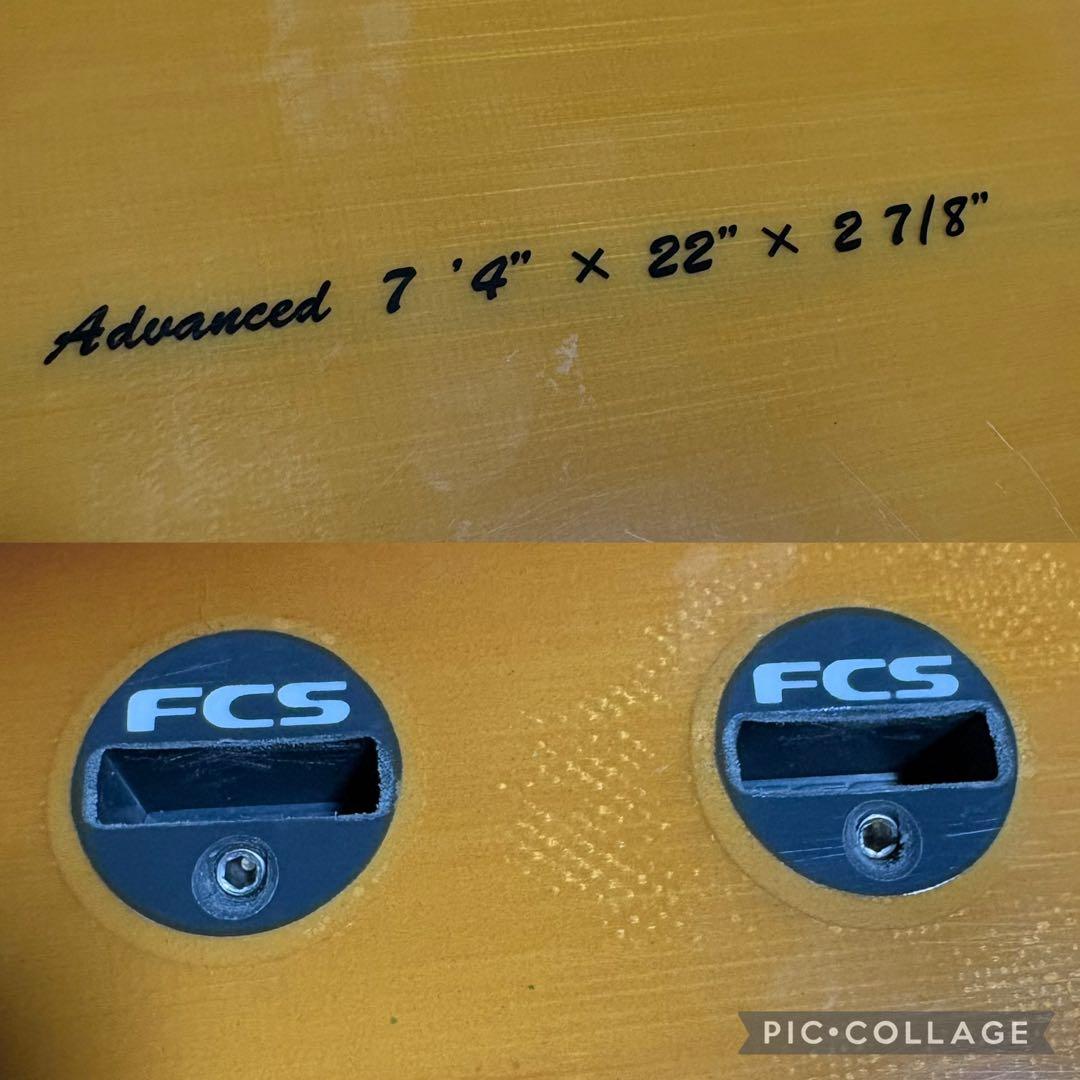 ADVANCED サーフボード 7.4 ロングボード サーフィン ミニロング