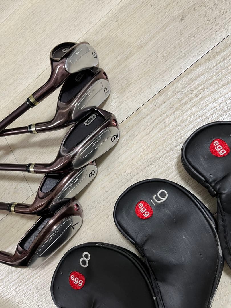 レディース！ぶっ飛び名器！PRGR egg PC-01アイアン5本M-30(L)