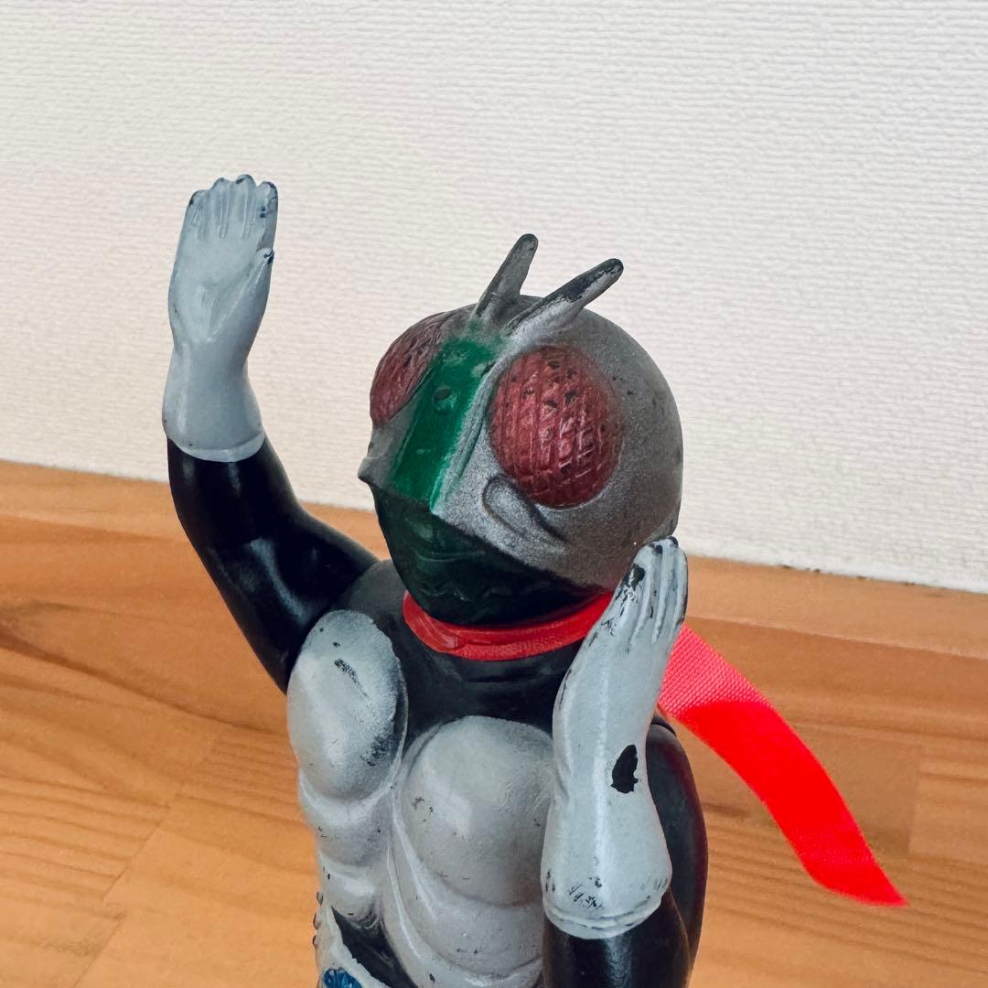 【無版権 パチ】盆踊りライダー 当時物 ソフビ