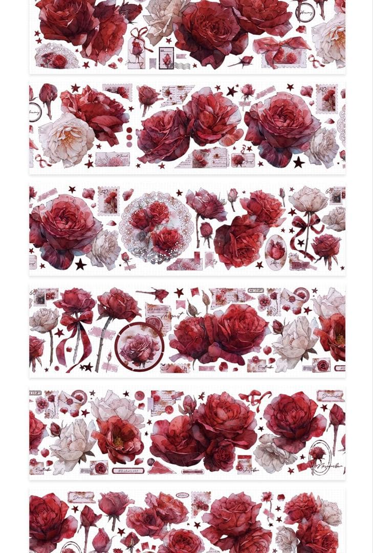 中古③ 海外マスキングテープ　花　PET