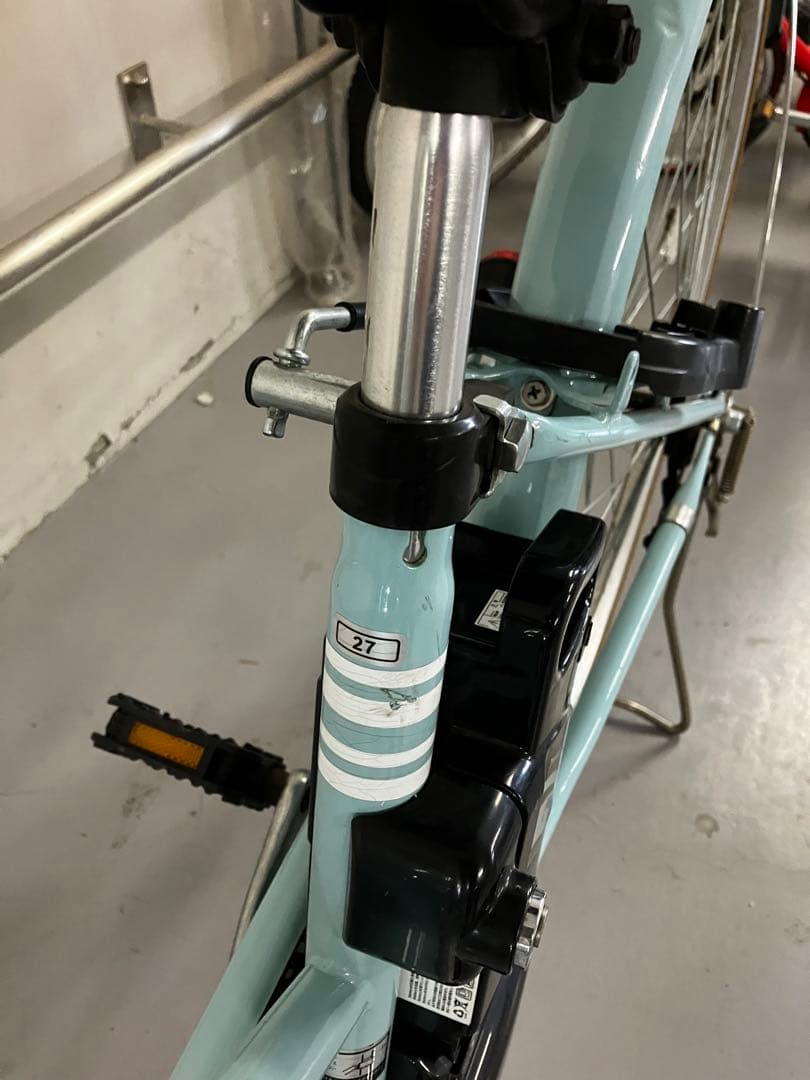 水色 シティタイプ 電動アシスト自転車