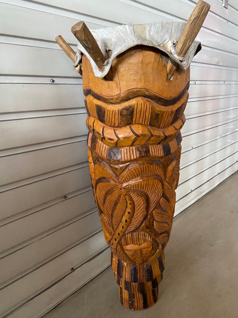 アフリカ　セネガル　大型　太鼓　ドラム　パンロゴ　ガーナ　楽器