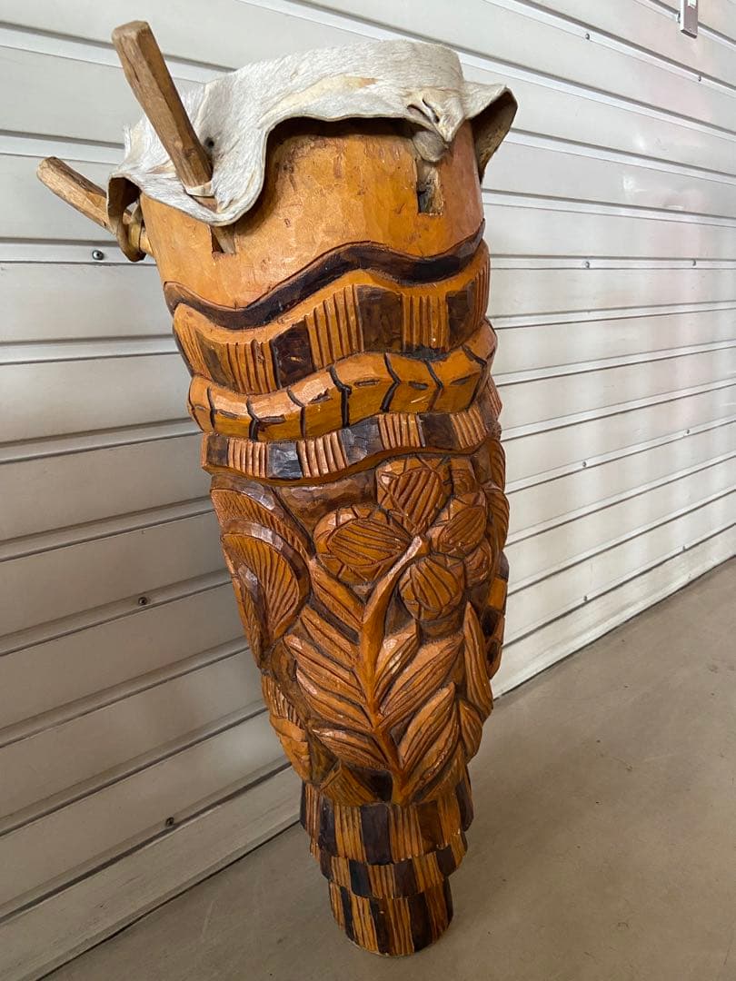 アフリカ　セネガル　大型　太鼓　ドラム　パンロゴ　ガーナ　楽器