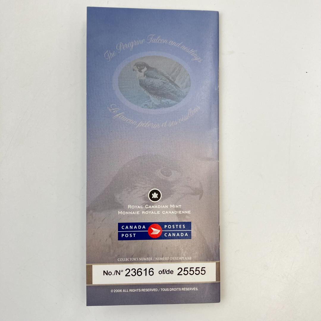 カナダ造幣局発行　ハヤブサ記念＆切手セット 2006年