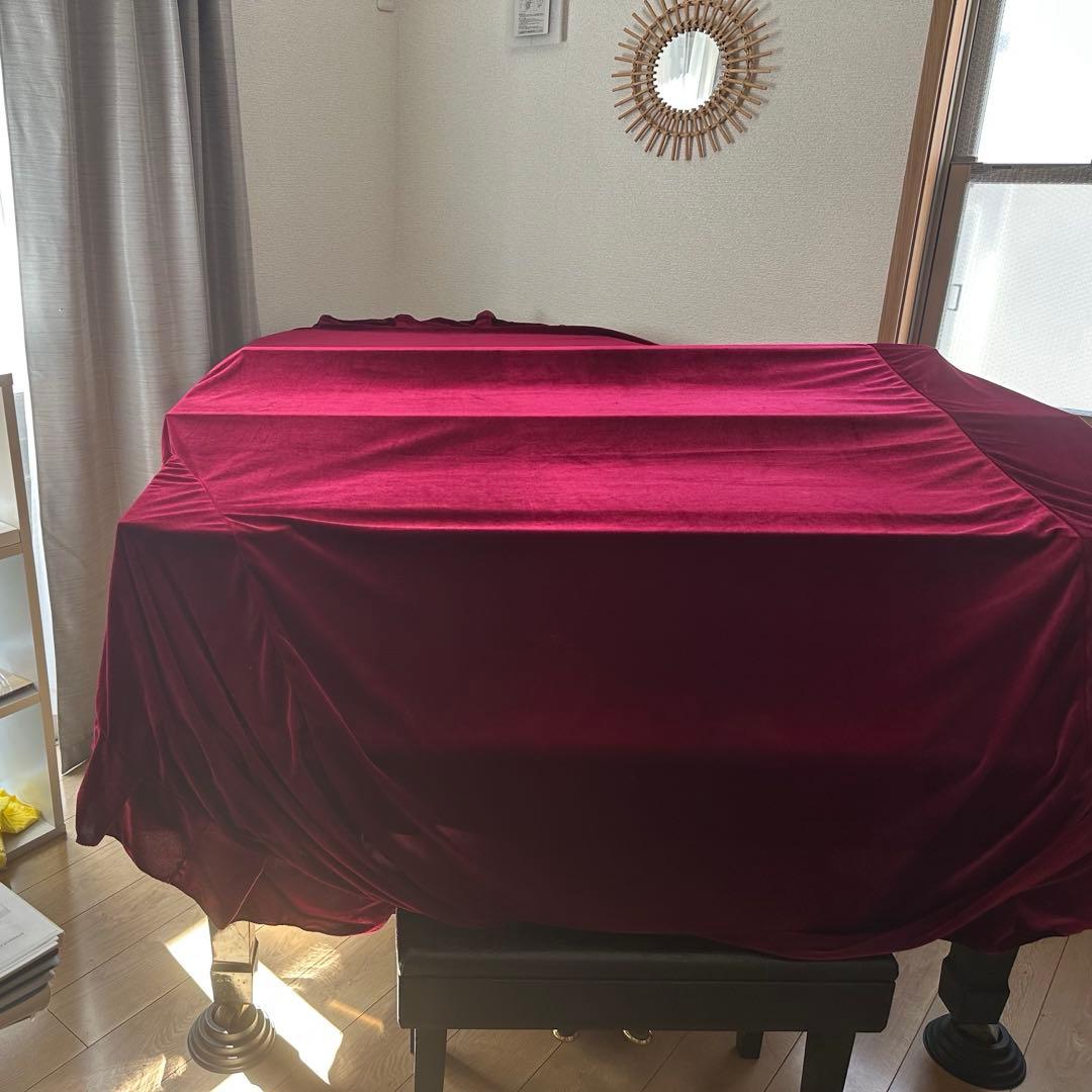 黒色 グランドピアノ カバー付き YAMAHA C3 3370587 2本ペダル