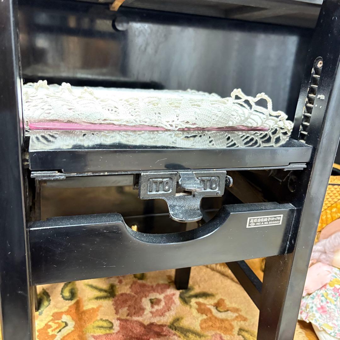 KAWAI カワイ アップライトピアノ KU-1 カバー＆椅子付　高さ調整可能