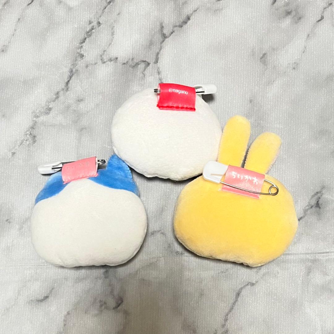 ちいかわ おかおぬいぐるみバッジ ノベルティ 3点セット