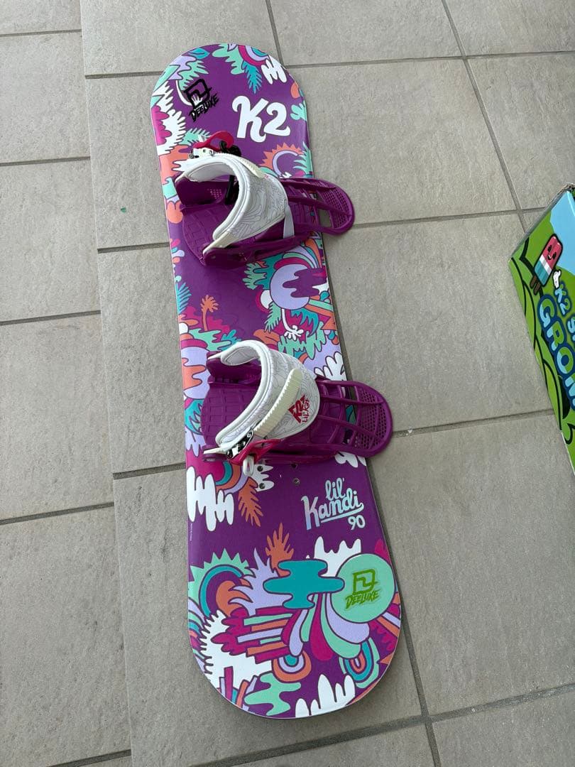 K2 スノーボード 90cm 3点セット キッズ ジュニア ブーツ17.5