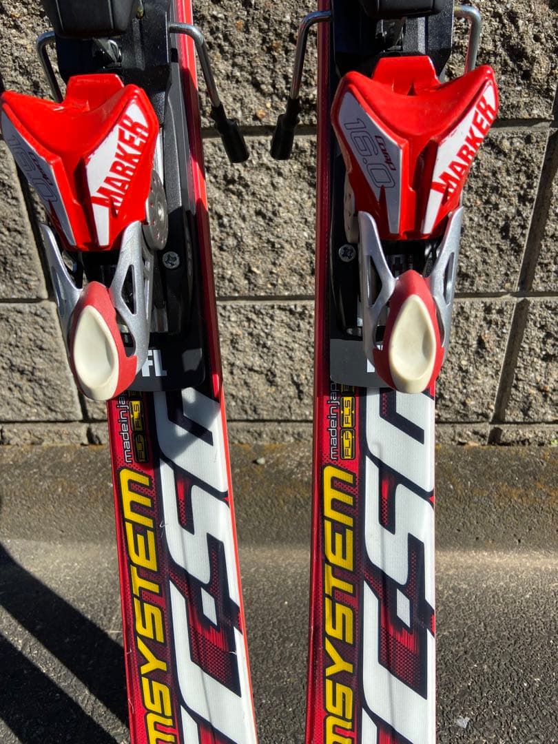 GASAKAスキー板TC-S 170 FLプレート MARKER16