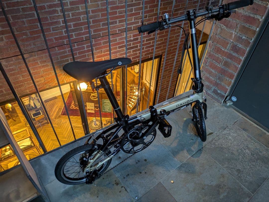 DAHON K3 ダホン 折り畳み自転車 ３段変速 シャンパン×ブラック