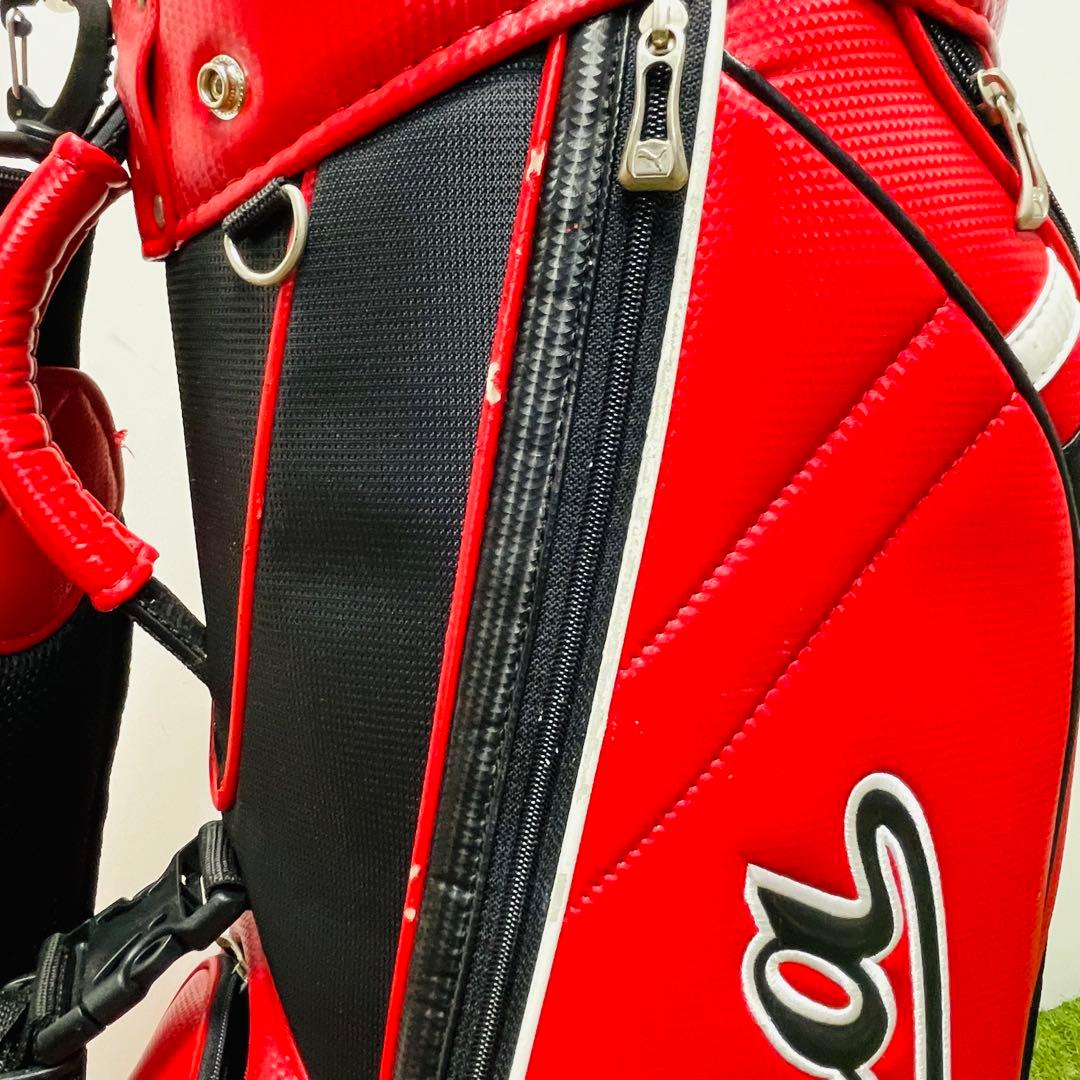Puma 赤 キャディバッグ ゴルフ プーマ