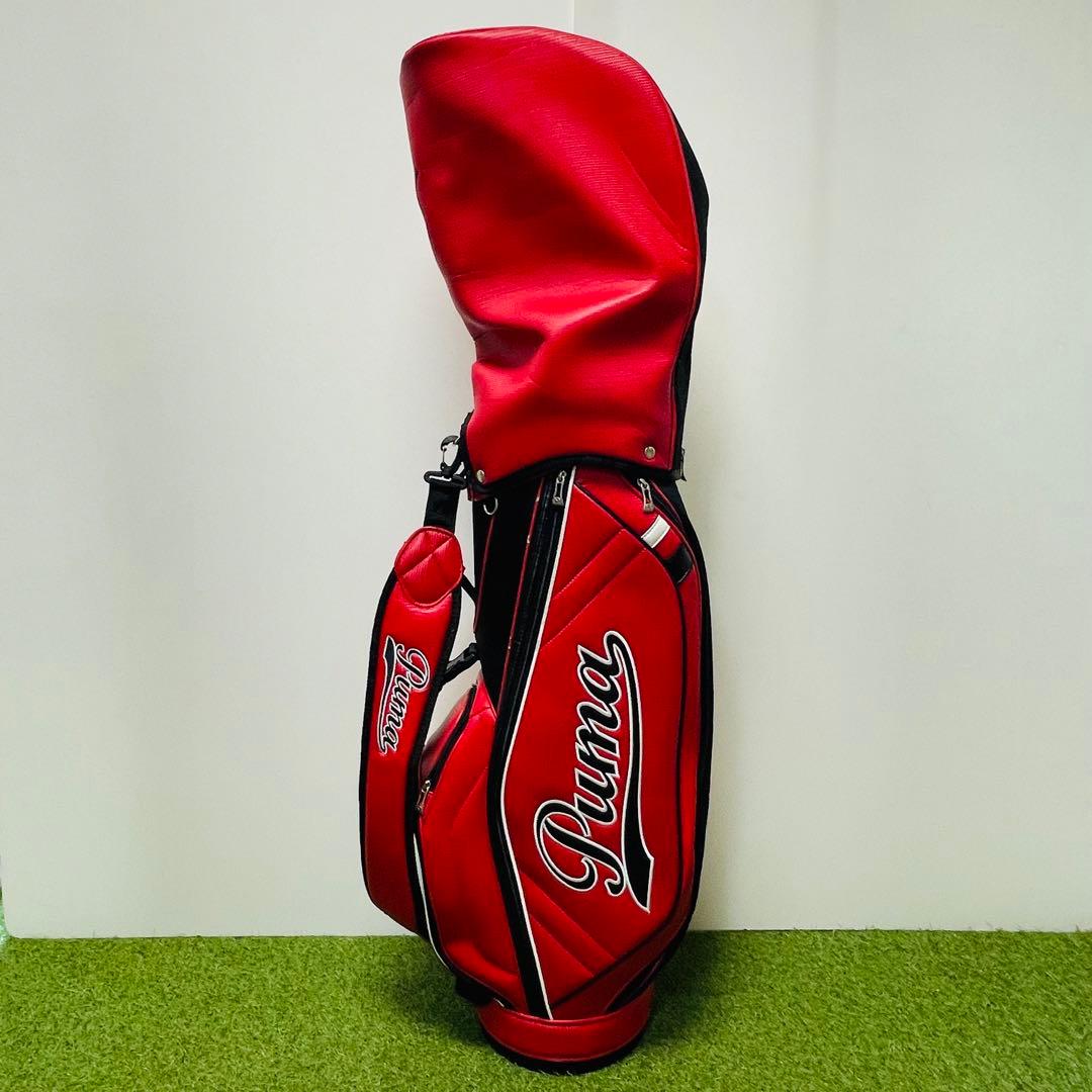 Puma 赤 キャディバッグ ゴルフ プーマ