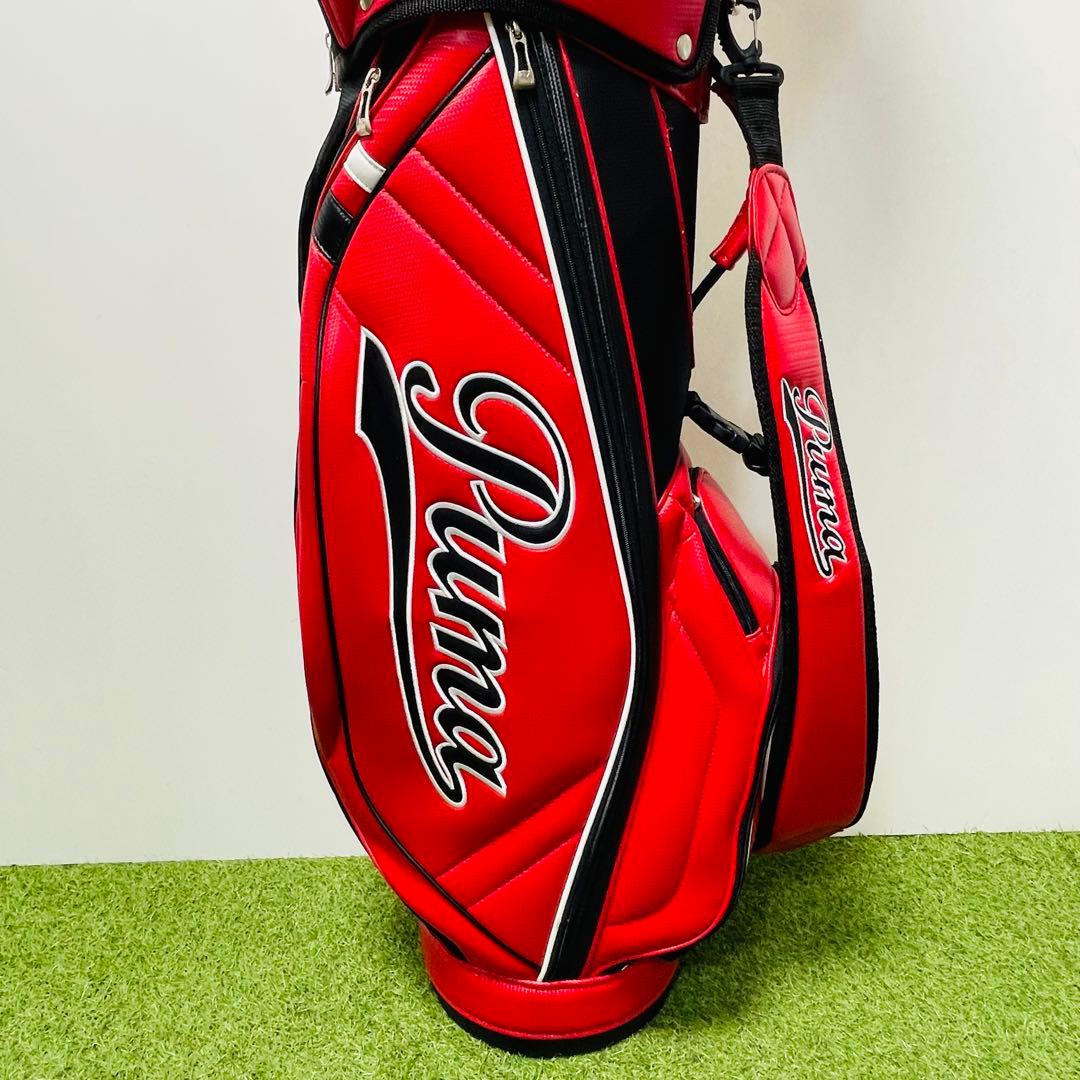 Puma 赤 キャディバッグ ゴルフ プーマ