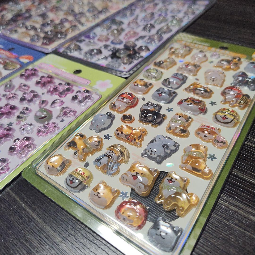 ボンボンドロップシール　和柄　7点