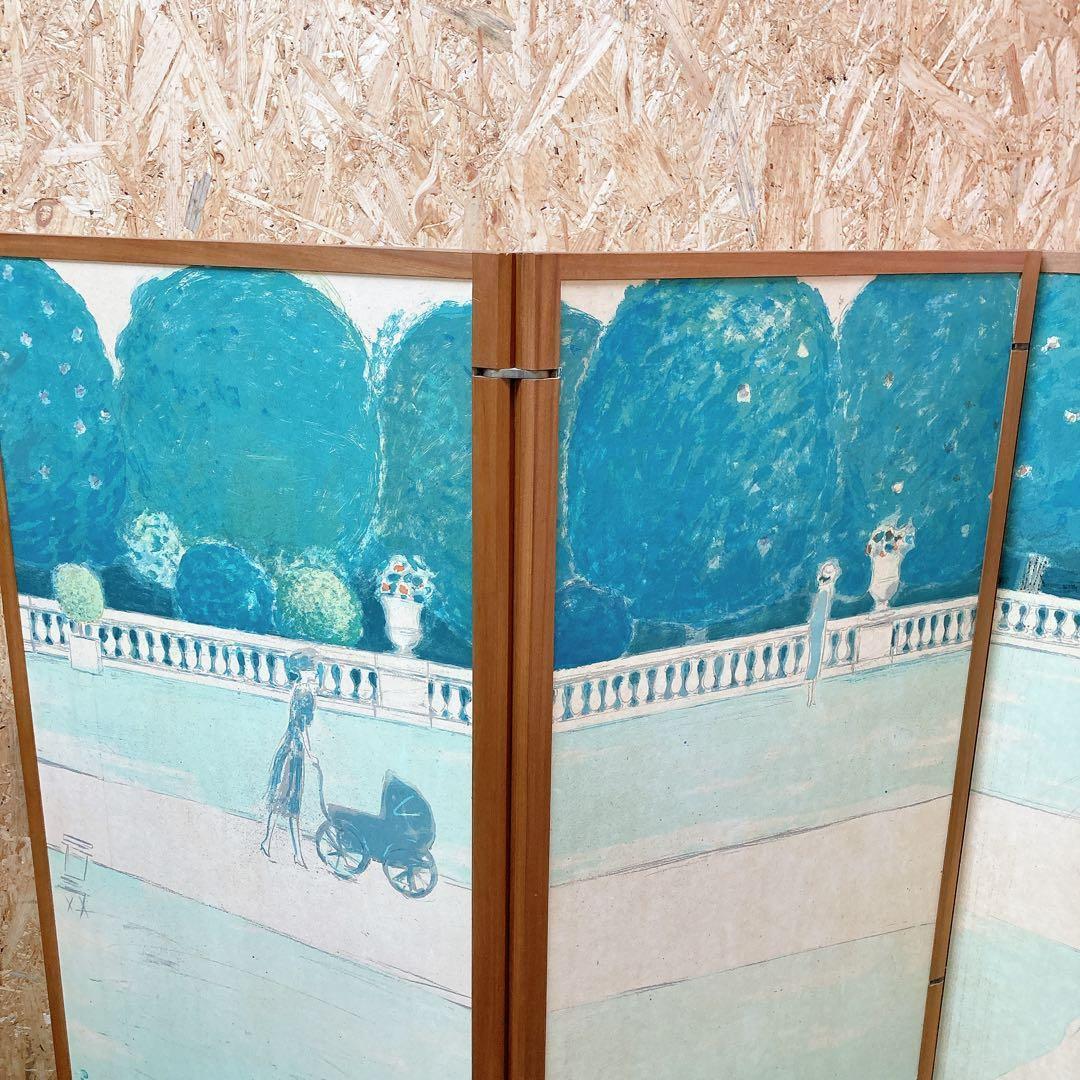 【9/100】カシニョール　リュクサンブール公園　スクリーン衝立　ケース付き