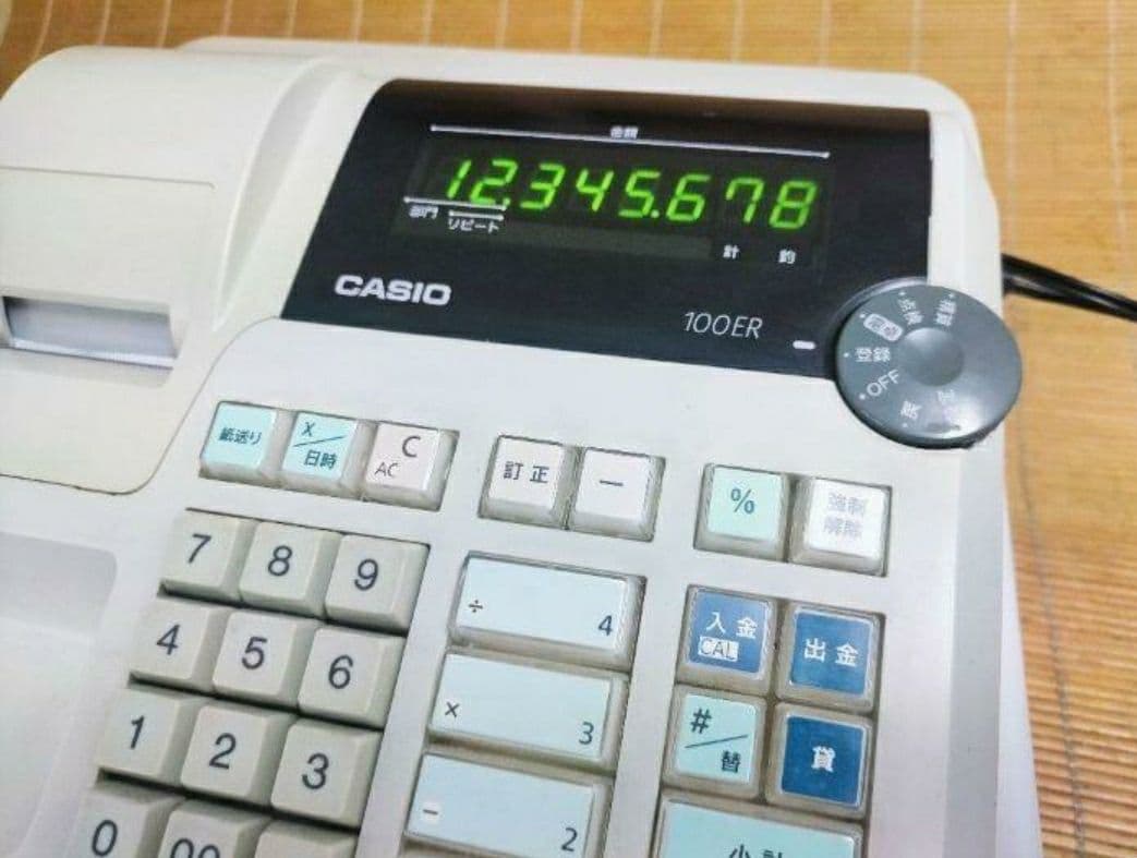 カシオレジスター　100ER　簡単便利特殊　送料込　464440