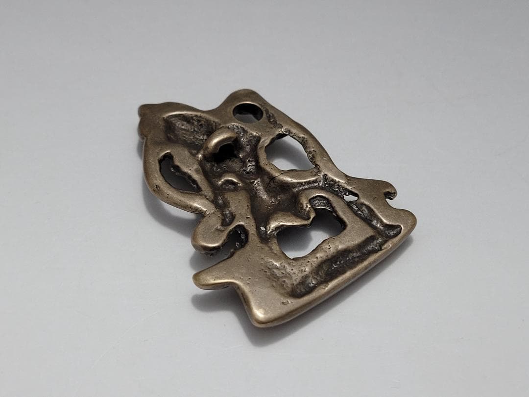 銅製金剛菩薩型天鐵トクチャ護身装身具 ペンダントチベット仏教文物 幅約5.1cm