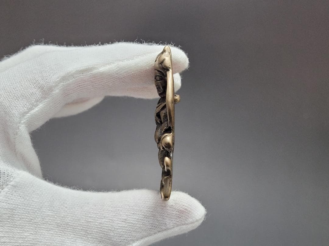 銅製金剛菩薩型天鐵トクチャ護身装身具 ペンダントチベット仏教文物 幅約5.1cm