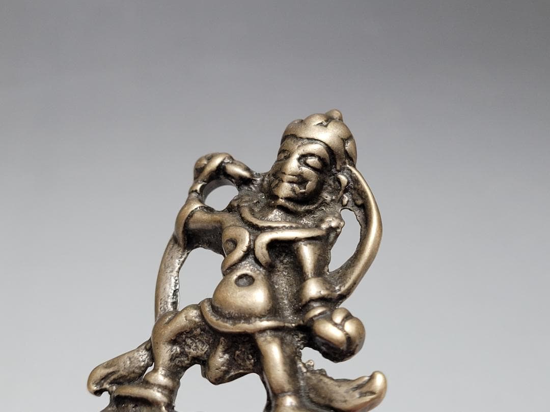 銅製金剛菩薩型天鐵トクチャ護身装身具 ペンダントチベット仏教文物 幅約5.1cm